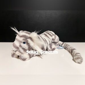 AUTHENTIC‼️NWT Jellycat Little Sacha Snow Tiger 14" - HTF - FAST SHIPPING
